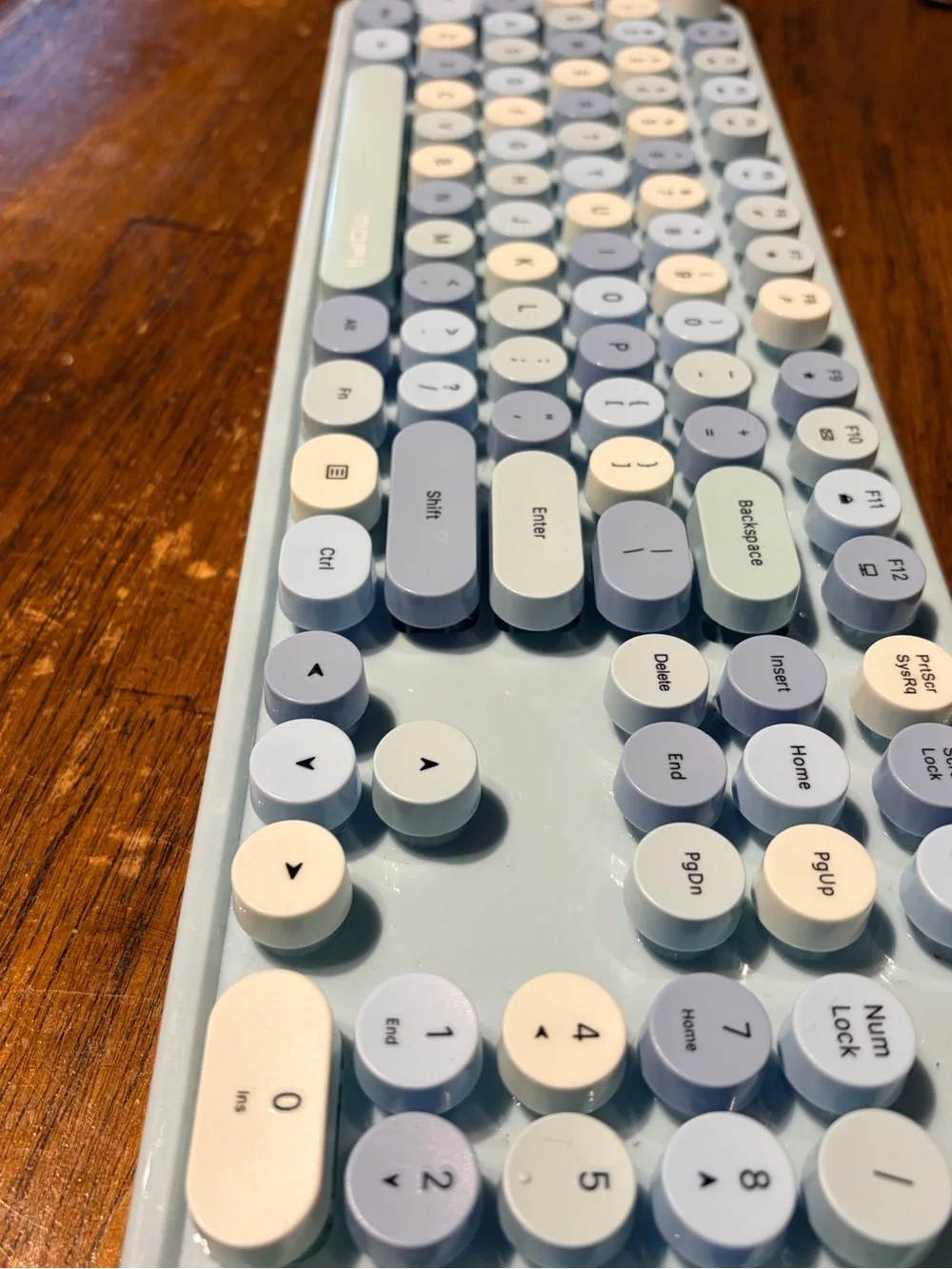 Blue Wireless Keyboard and Mouse